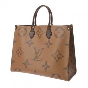 Louis Vuitton Go Canvas On Tote the Brown Giant Monogram Reverse Handbag